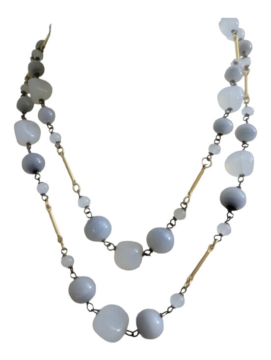 Jewelry - Vintage Double Strand Glass Beaded Necklace